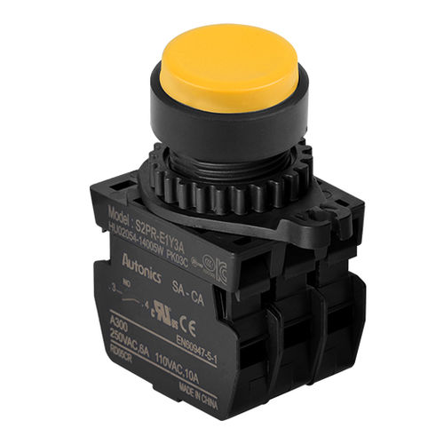 蘑菇头按钮按钮式开关 - S2PR series - Autonics - IP65 / 圆形
