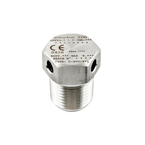 螺纹密封装置爆破片 - SU/T - Donadon SDD - 角座 / 不锈钢