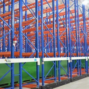 移动式货架 - Nanjing Weida Logistics Equipment Company - 紧凑型 / 重载 / 用于滚筒