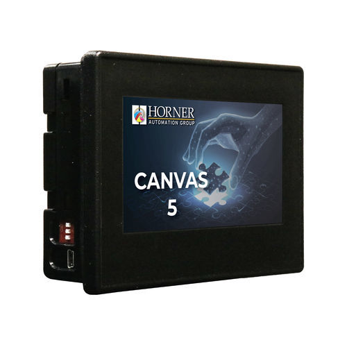HMI触摸屏式可编程控制器 - Canvas 5 - Horner Automation - 面板安装 / 内置I/O / 模拟输入