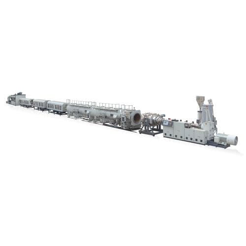 管道管道挤出生产线 - ZHANGJIAGANG QING CHEN YU MACHINERY CO., LTD. - 用于HDPE / 排水管道 / 用于气体管道