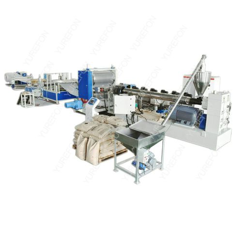 排水垫管道挤出生产线 - YRF series - Yurefon Machinery(Zhangjiagang) Co., Ltd. - 再生塑料 / 用于HDPE