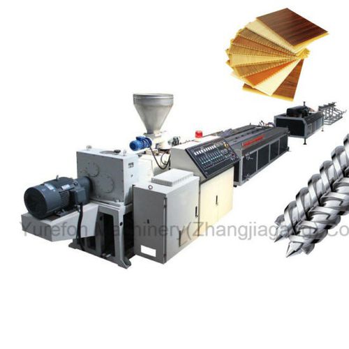 板材管道挤出生产线 - YF series - Yurefon Machinery(Zhangjiagang) Co., Ltd. - 塑料型材 / 再生塑料 / 墙面板