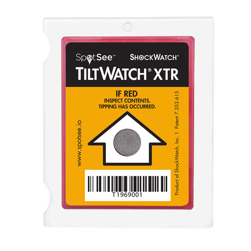 倾斜式指示器 - TiltWatch® XTR  - SpotSee - 标签 / 易安装 / 不可逆