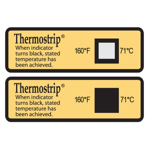 防水标签 - Thermostrip DS - SpotSee - 自粘贴 / 用于食品 / 用于带材