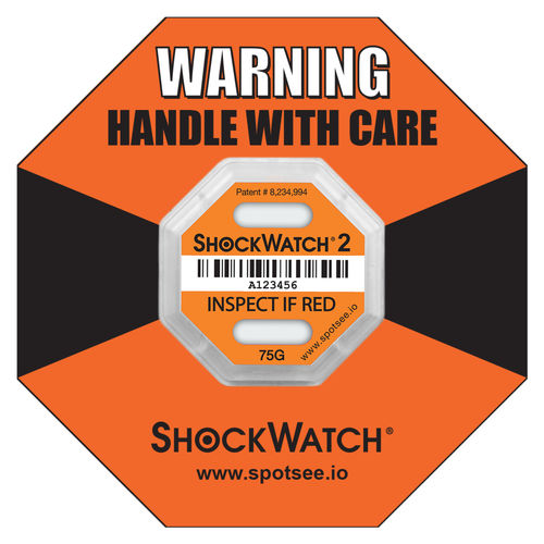 检测冲击和倾翻标签 - ShockWatch 2 - SpotSee - 防拆封 / 发货 / 用于医疗设备