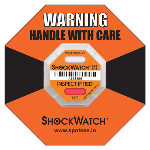 检测冲击和倾翻标签 - ShockWatch® - SpotSee - RFID / UHF / 航空航天用途