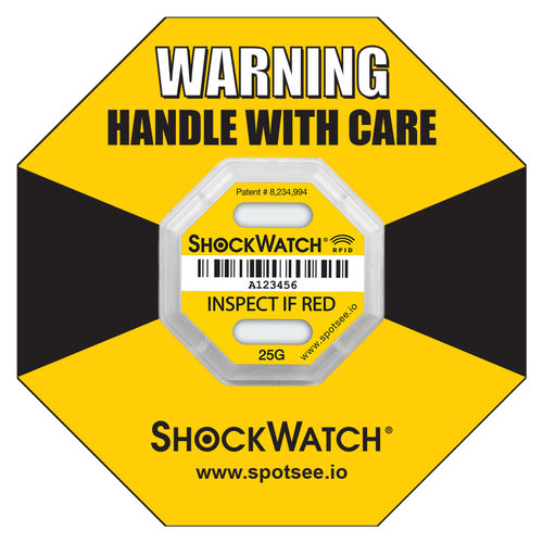 检测冲击和倾翻标签 - ShockWatch® - SpotSee - RFID / UHF / 航空航天用途