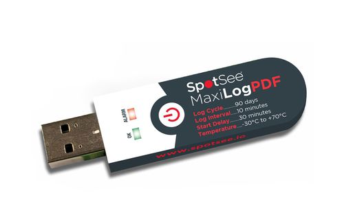 温度数据记录器 - MaxiLog PDF - SpotSee - USB / 紧凑型 / 单一用途