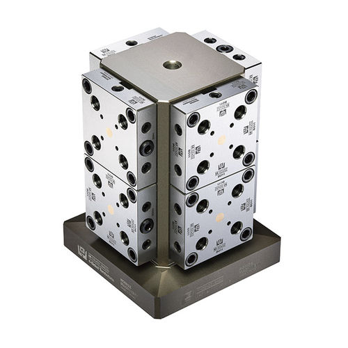 零点定心夹紧系统 / 快拖式 - M-52x52(9433)+8pc - HOMGE MACHINERY IND. CO., LTD. - 卧式加工中心用 / 机械 / 用于机床