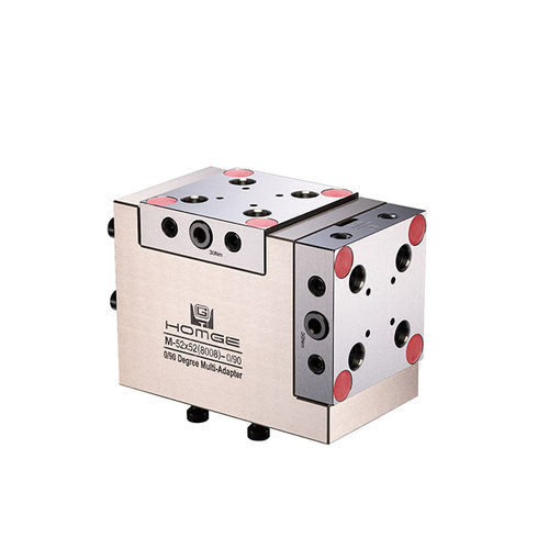 零点定心夹紧系统 / 机械 - M-52x52(8008)-0/90 - HOMGE MACHINERY IND. CO., LTD. - 用于机床 / 多个夹固系统 / 用于 5 轴加工