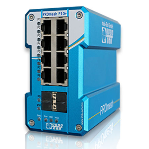 先进技术以太网交换机 - PROmesh P10+ - Indu-Sol GmbH - 管理型 / 10 端口式 / EtherNet/IP