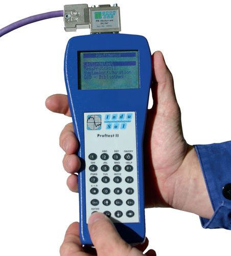 电缆测试仪 - PROFtest II XL - Indu-Sol GmbH - 网络 / PROFIBUS / 手持式