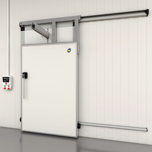 滑动式门 - 900PG  - MIV INSULATING SYSTEMS S.R.L. - 平开 / 不锈钢 / 铝框架