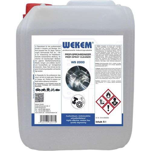 溶剂型清洁用品 - WS 2000 - Wekem - 用于塑料