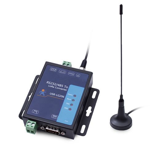 协议变换器 - USR-LG206-P - Jinan USR IOT Technology Limited - RS-232转LoRa / RS-485转LoRa / 点到点