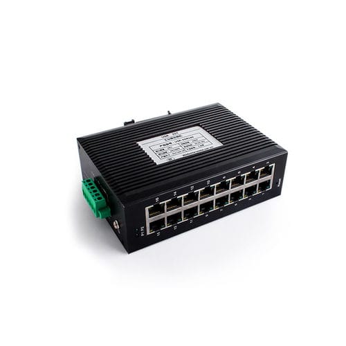 非管理型以太网交换机 - USR-SDR160 - Jinan USR IOT Technology Limited - 10/100BaseT(X) / 16 端口式 / DIN导轨