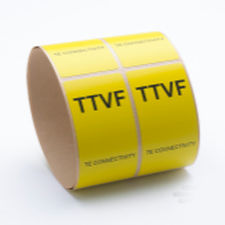 热转印标签 - TTVF series - TE CONNECTIVITY - 可印刷 / 粘贴式 / 聚偏氟乙烯