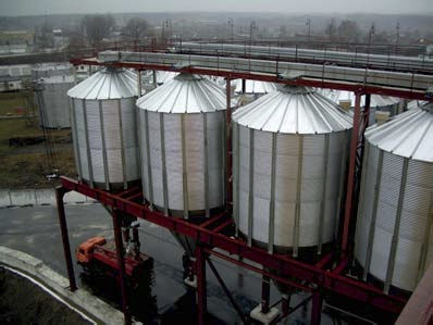 锥底筒仓 - S.C. PC - SYMAGA SILOS - 用于槽罐车卸载 / 电镀钢 / 工业
