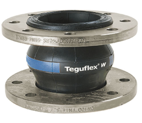 管道橡胶膨胀节 - TEGUFLEX® W - Trelleborg Expansion Joints/特瑞堡 - 圆形 / 法兰 / 用于磨料