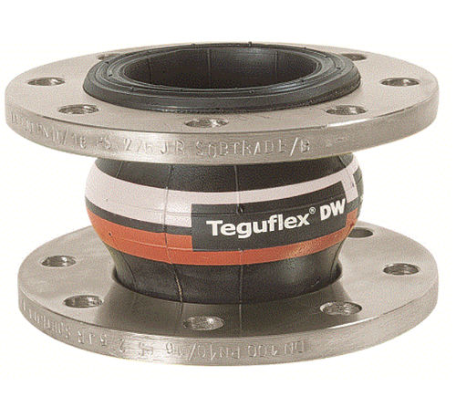 管道橡胶膨胀节 - TEGUFLEX® W DW  - Trelleborg Expansion Joints/特瑞堡 - 圆形 / 法兰 / 用于水