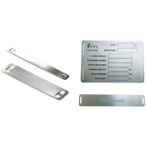 识别标签 - TAG3025010902S - Manufacturer - 不锈钢 / 阀门 / 用于激光
