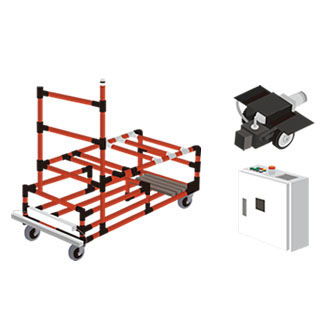 转运AGV - CarryBee Kit - Aichikikai techno system co.,ltd. - 用于仓库 / 用于汽车 / 电动