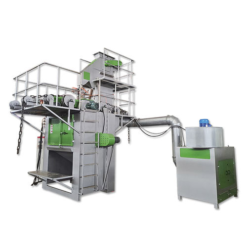 空中传送装置抛丸机 - TB-SQ236-2P - Tongbao Surface Processing Equipment - 涡轮 / 用于链条 / 自动