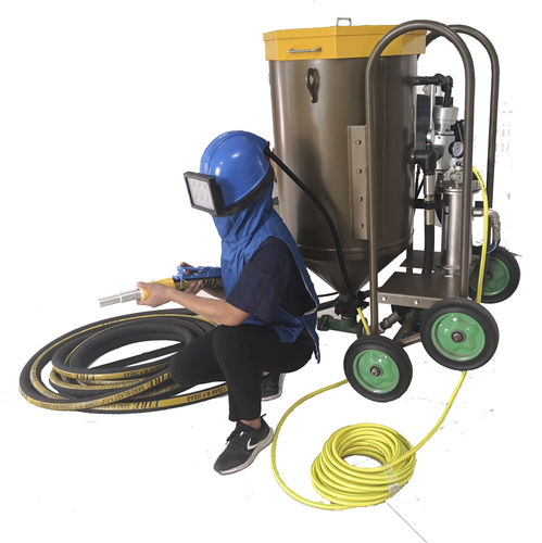 自动喷砂机 - TB-C150L/200L/300L - Tongbao Surface Processing Equipment - 压力式 / 移动式 / 用于表面处理