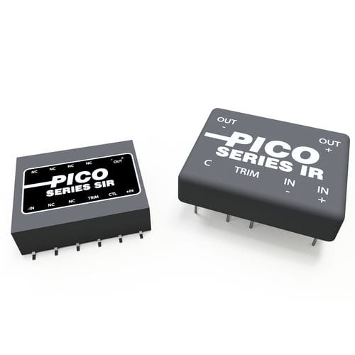DC/DC变流器 / 调节 - IR & SIR Series - Pico Electronics - 输入电压范围2:1 / 电压范围3:1 / 绝缘