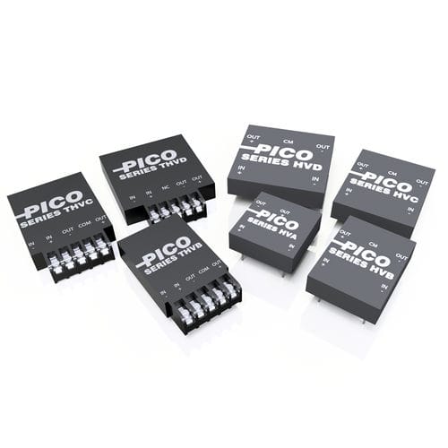 DC/DC变流器 / 调节 - HV series - Pico Electronics - 绝缘 / 封装 / 大电压输入范围