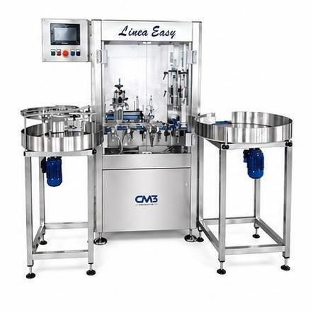 全自动灌装封盖一体机 - EASY LINE - CM3 ENGINEERING SRL - 液体 / 整体式 / 旋转