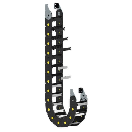 开口扣式拖链 - CK80 AL Series - CKS KABLO TAŞIYICI SIS. SAN. TIC. A.S. - 开口 / 塑料 / 带分离器