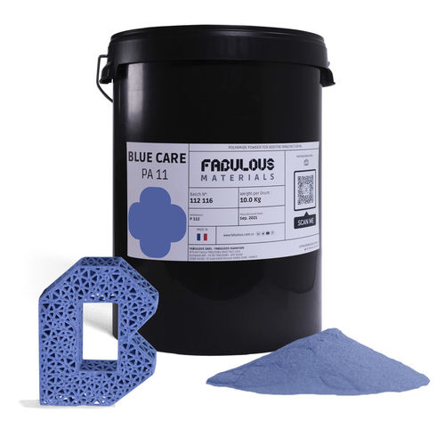 Nylon®3D打印粉末 - BLUECARE PA11 - FABULOUS - PA / 耐化学腐蚀 / 耐热