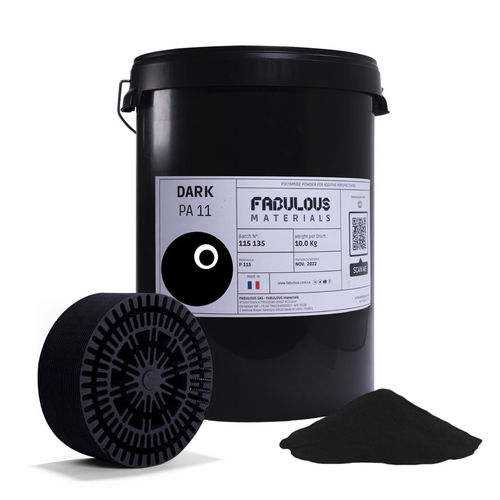 SLS3D打印粉末 - DARK PA11 black - FABULOUS - nylon® / PA / 防磨损