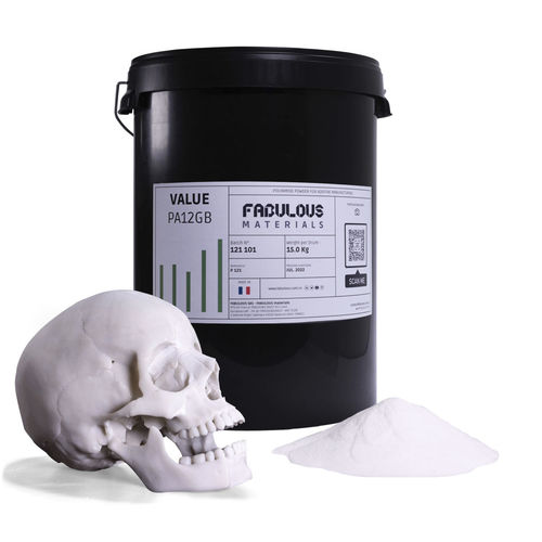 Nylon®3D打印粉末 - VALUE PA12 GB - FABULOUS - PA / 耐磨损 / 耐化学腐蚀
