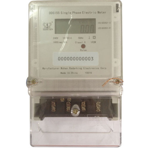 单相电能表 - DDS155 - Wuhan Radarking Electronics Corp - 面板型 / LCD显示 / 50 Hz