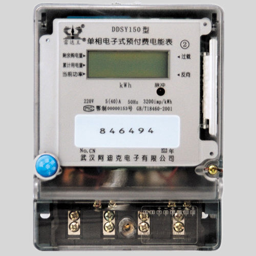 单相电能表 - DDSY150 - Wuhan Radarking Electronics Corp - 面板型 / LCD显示 / 预付费