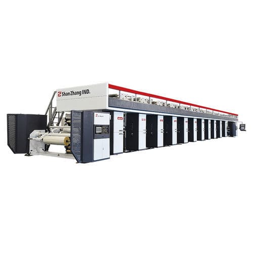 转轮凹版印刷机 - SGE-F series - Guangdong Shanzhang Industry Co., Ltd. - 用于纸张 / 用于塑料膜 / 铝板