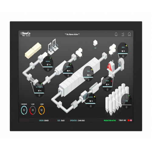 5线电阻式触摸屏显示器 - IMC-170X - INDATECH - LED背光 / 工业 / 17"