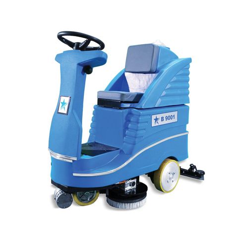 驾驶式清扫洗地吹干机 - B series - CLEANVAC - 电动 / 室内 / 带刷子