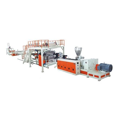 3层管道挤出生产线 - SJSZ 110/220 - Wuxi JKS Machinery Manufacturing Co.,Ltd - 5层 / 风冷 / 塑料板材