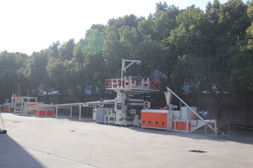 3层管道挤出生产线 - SJSZ 92/188 - Wuxi JKS Machinery Manufacturing Co.,Ltd - 5层 / 锥形双螺杆 / 板材