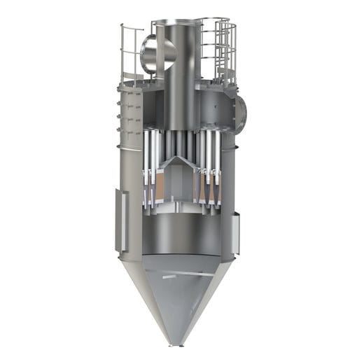 气体分离器 - Greenex Eco - 旋风式 / 工艺流程 / 立式