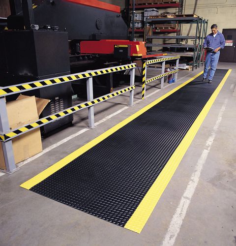 防滑地垫 - 737 Diamond Plate Runner™ - Justrite Safety Group - PVC / 室内 / 黑色