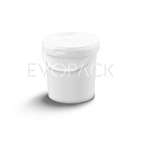 塑料桶 - 80057 - EVOPACK - 圆形 / 带盖 / 带把手