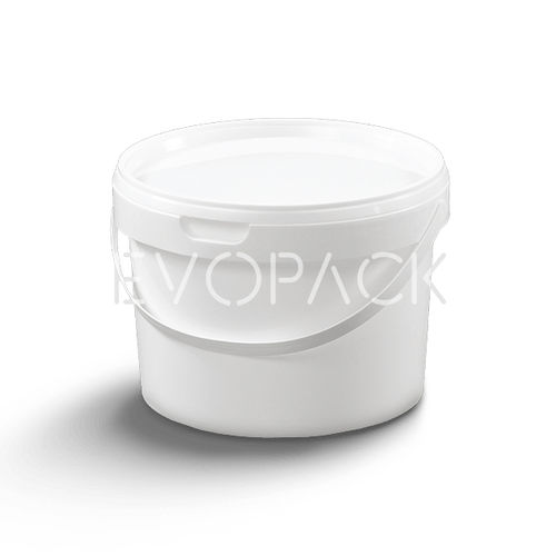 塑料桶 - 80003 - EVOPACK - 圆形 / 带盖 / 带把手