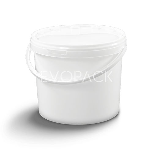 塑料桶 - 80006 - EVOPACK - 圆形 / 带盖 / 带把手