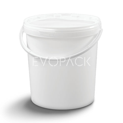 塑料桶 - 80043 - EVOPACK - 圆形 / 带盖 / 带把手