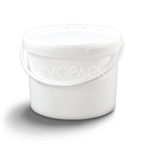 塑料桶 - 80008 - EVOPACK - 圆形 / 带盖 / 带把手
